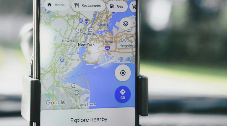 Using Google Maps to plan your itinerary.