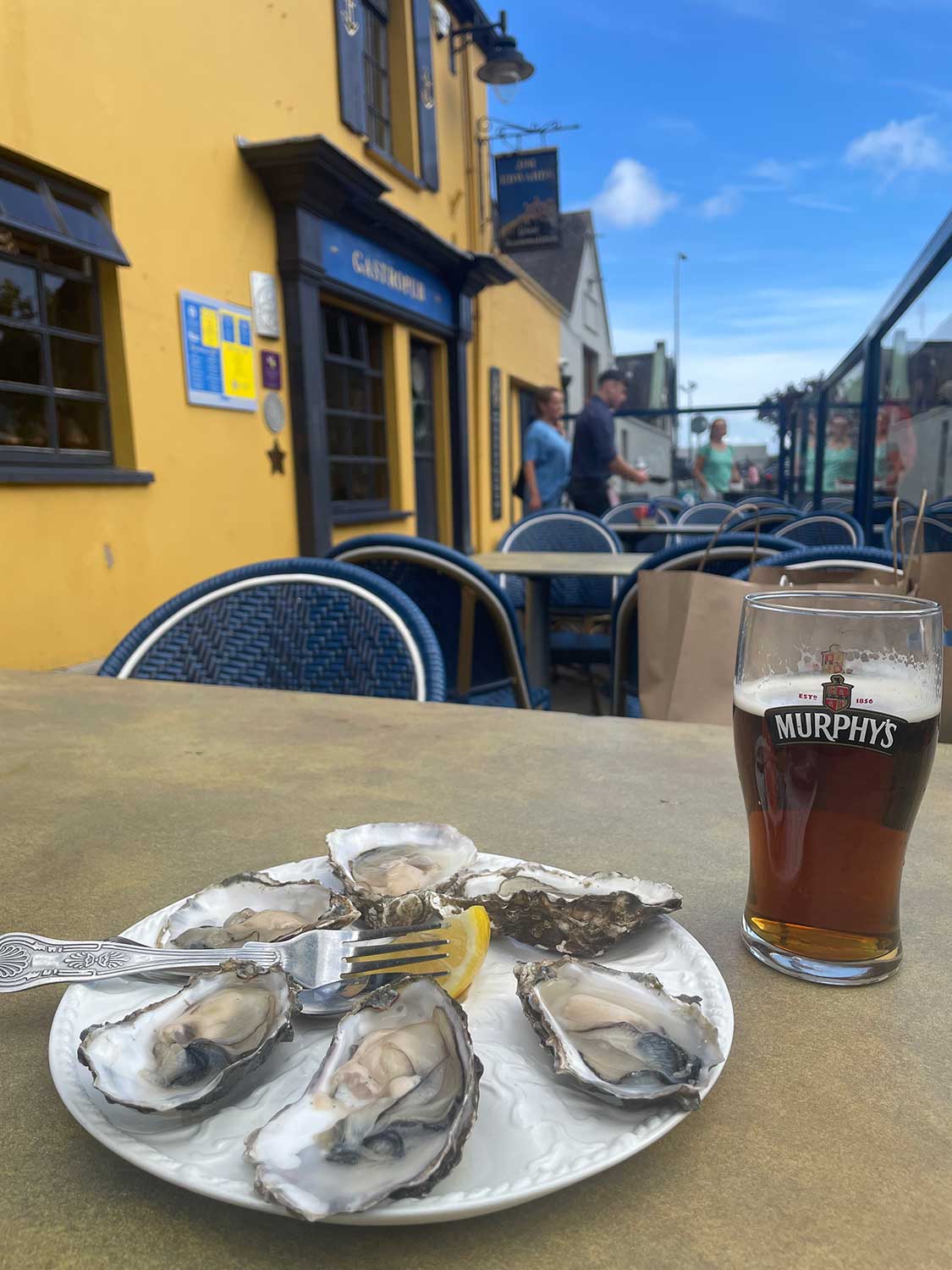 Oysters at Jim Edwards in Kinsale.